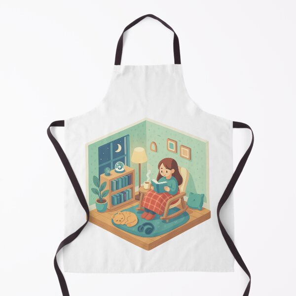Item preview, Cozy Reading Room – Isometric Cartoon Illustration designed and sold by MasterShiffu.