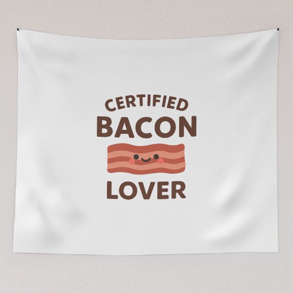 Item preview, Certified Bacon Lover – Funny Kawaii Breakfast Design designed and sold by VeroChaos.