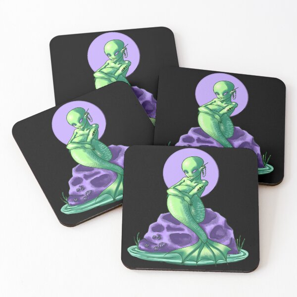 Item preview, Part of Your World Alien Mermaid designed and sold by EveningRaine.