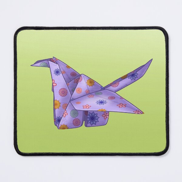 Item preview, Patterned crane origami designed and sold by AssortedDrawings.