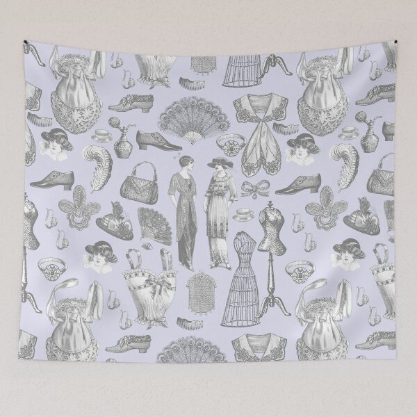 Item preview, Toile morado para dama, estilo vintage eduardiano antiguo designed and sold by Gossip Rag.
