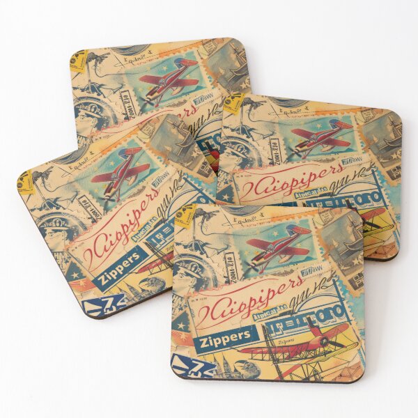 Item preview, Vintage Postal Stamp Pattern Travel designed and sold by PG Illustration.