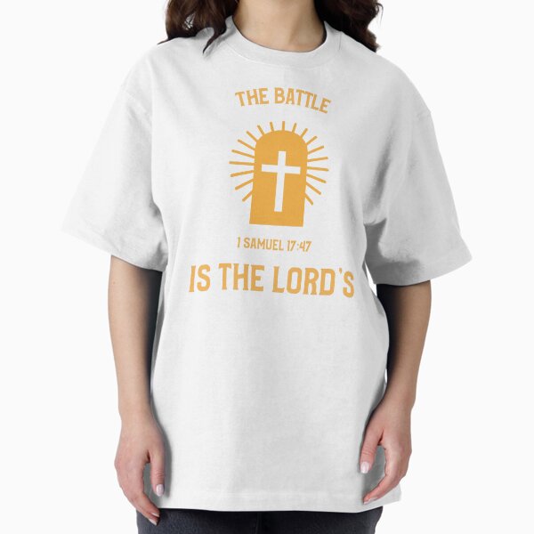 Item preview, The Battle Is The Lord's Bible Verses T-shirt designed and sold by TimsTeez.