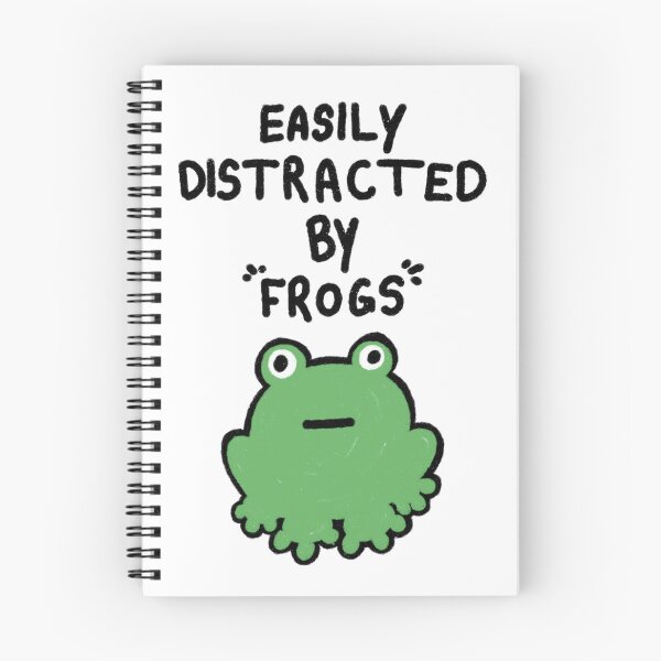 Item preview, Easily Distracted by Frogs designed and sold by The Blue&Purple Cat.