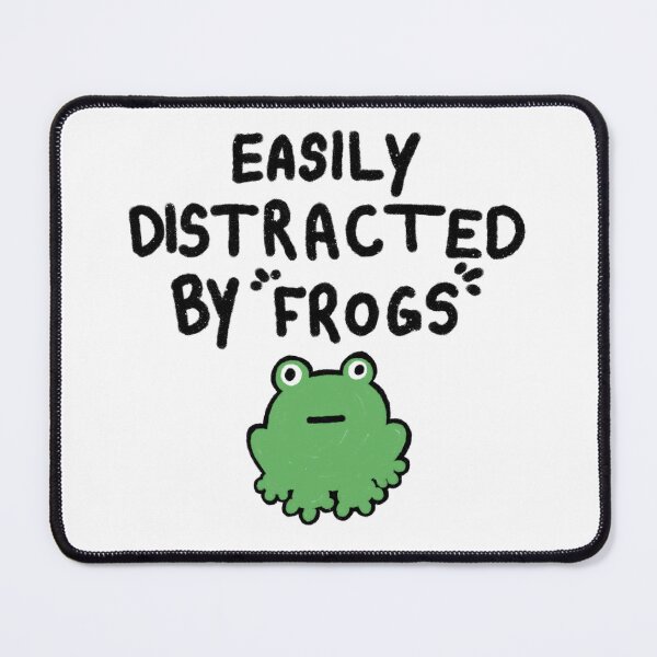 Item preview, Easily Distracted by Frogs designed and sold by The Blue&Purple Cat.