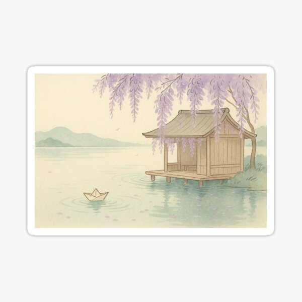Item preview, Tranquil Tea House designed and sold by Silent Flame Studio .