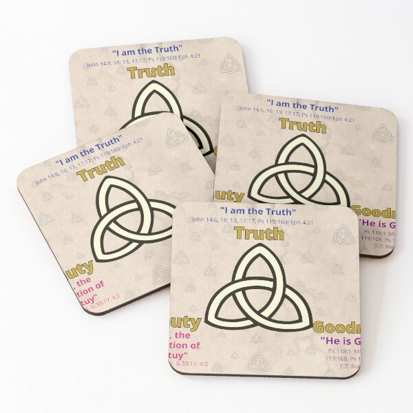 Item preview, Truth Goodness Beauty - Trinity Knot designed and sold by stella literarium.