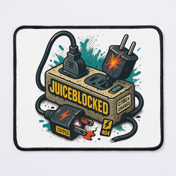 Item preview, JUICEBLOCKED – Glitched Power Strip Meltdown designed and sold by MasterShiffu.
