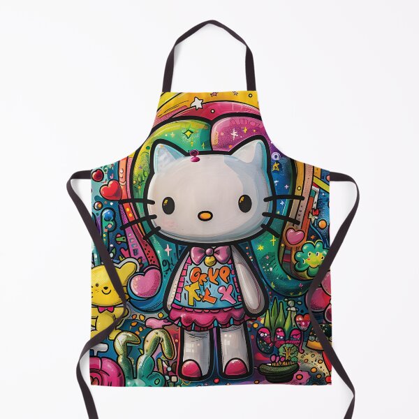 Item preview, Rainbow Kitty Vibes – Kawaii Pop Art Sunshine Digital Design designed and sold by AnnDesignStudio.