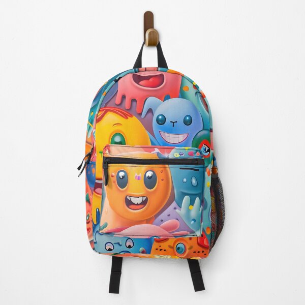Item preview, Happy Monster Squad - Colorful Cute Character Chaos Art Collection designed and sold by AnnDesignStudio.