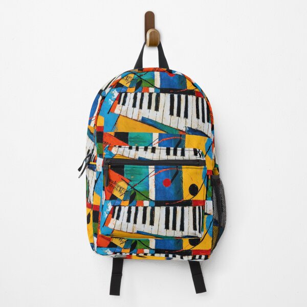 Item preview, Abstract Piano Rhythm - Bold Geometric Art with Vibrant Colors Musical Notes and Dynamic Energy designed and sold by OlfactoART Studio.