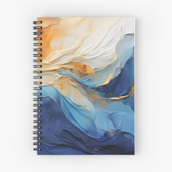 Item preview, Breathtaking Blues, Cream And Golden Angel Wings Abstract designed and sold by DEC02.