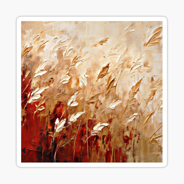 Item preview, Smoky Cream Reeds Blowing In The Breeze Abstract designed and sold by DEC02.