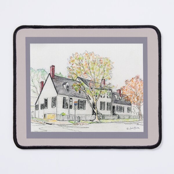 Item preview, Mary Washington House - watercolor and pen designed and sold by Annie Mason Art.