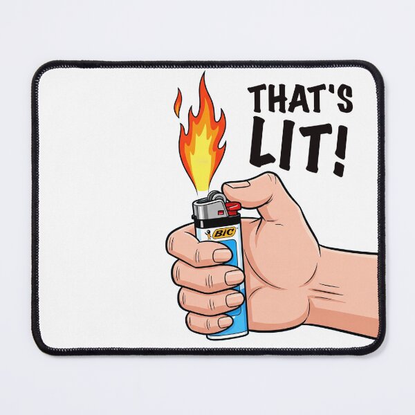 Item preview, "That's Lit!" Retro Cartoon Lighter Art Print ? designed and sold by thebigleebowski.