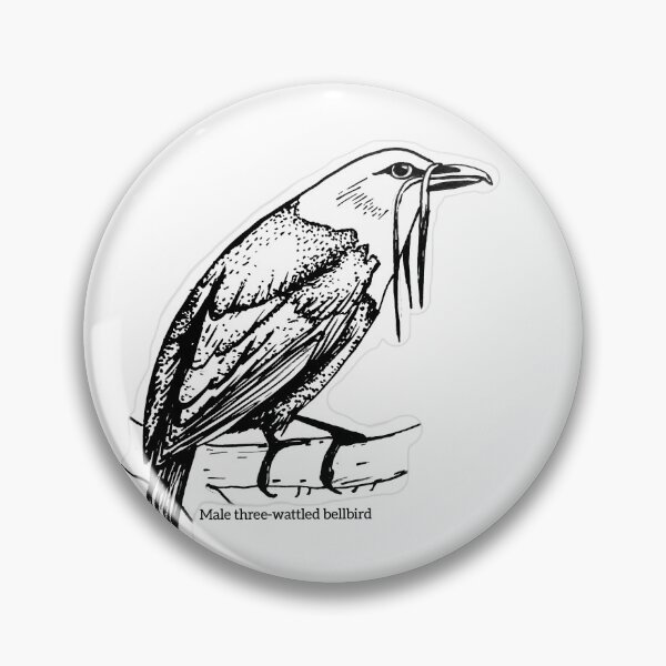 Item preview, Male three-wattled bellbird designed and sold by 528hz Projekt.