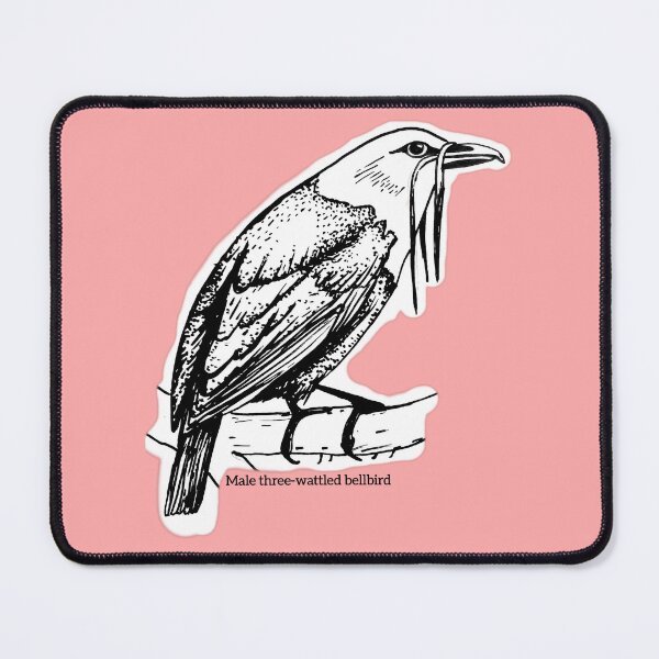 Item preview, Male three-wattled bellbird designed and sold by 528hz Projekt.