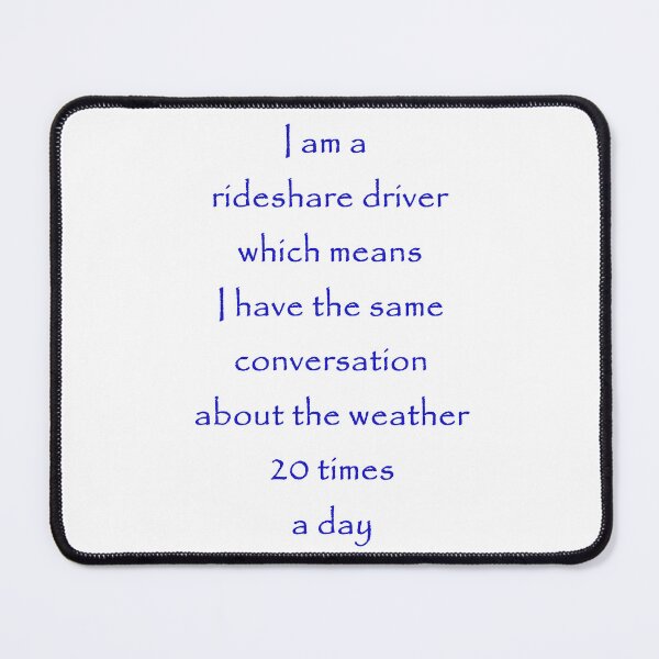 Item preview, Life as a Rideshare Driver designed and sold by FiveStarDriver.