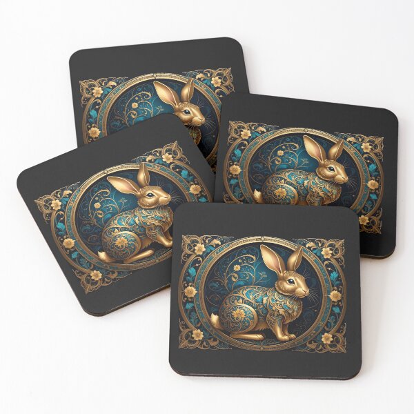 Item preview, The Auspicious Zodiac Sign Golden Rabbit designed and sold by Nok-Thep.