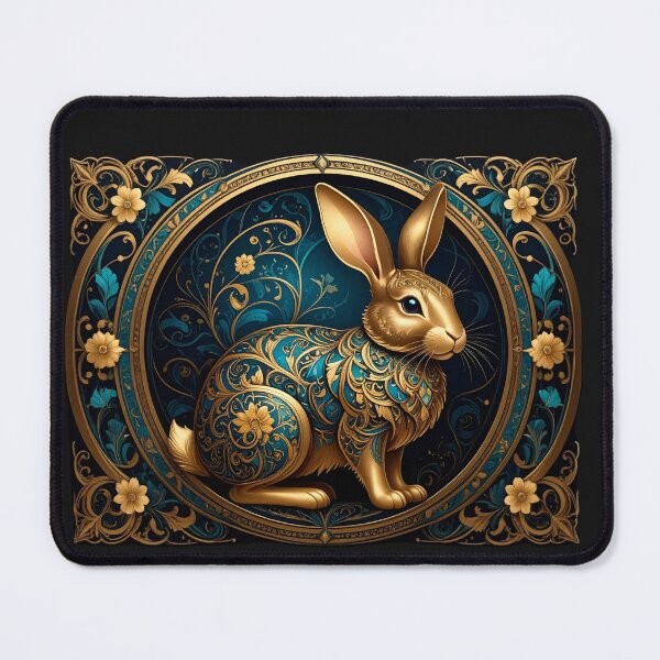 Item preview, The Auspicious Zodiac Sign Golden Rabbit designed and sold by Nok-Thep.