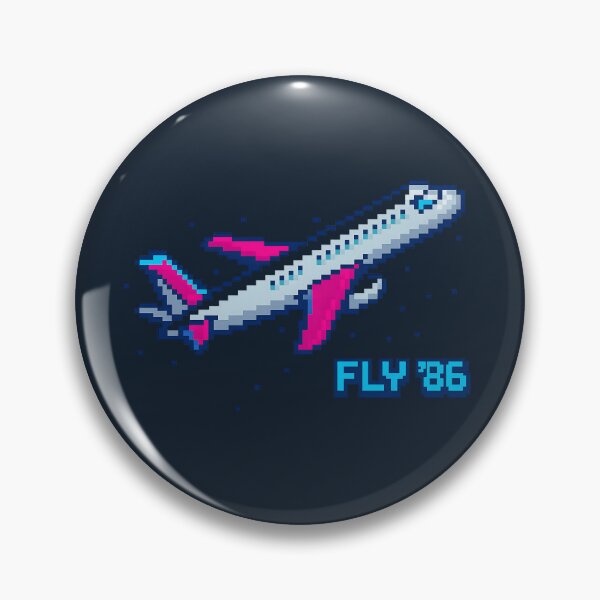 Artikelvorschau, Fliegen Sie mit dem Retro-Pixel-Jetliner von 1986 entworfen und verkauft von MysticArtisan.