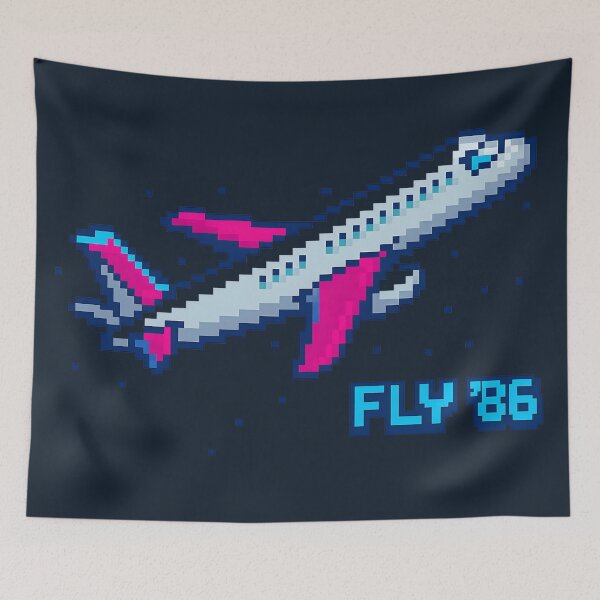 Item preview, Fly ’86 Retro Pixel Jetliner designed and sold by MysticArtisan.