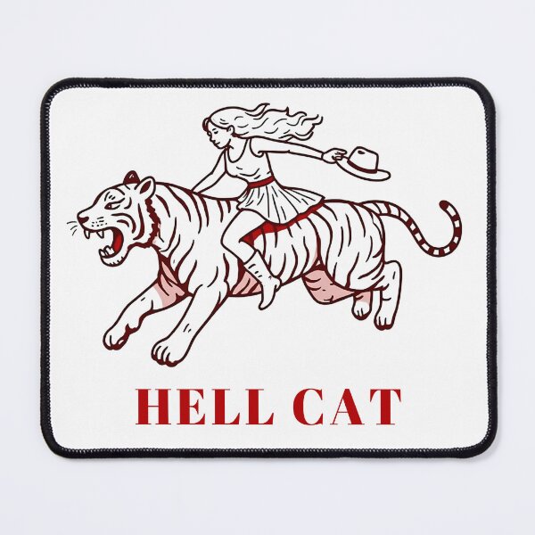 Item preview, Hell Cat Wild Woman Empowerment Art designed and sold by tarzbol.