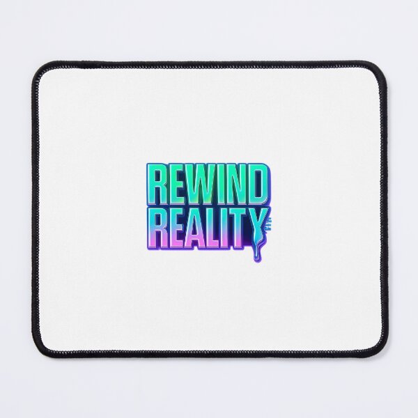 Item preview, Neon Y2K Futuristic Typographic Tee REWIND REALITY designed and sold by Lockeyy.