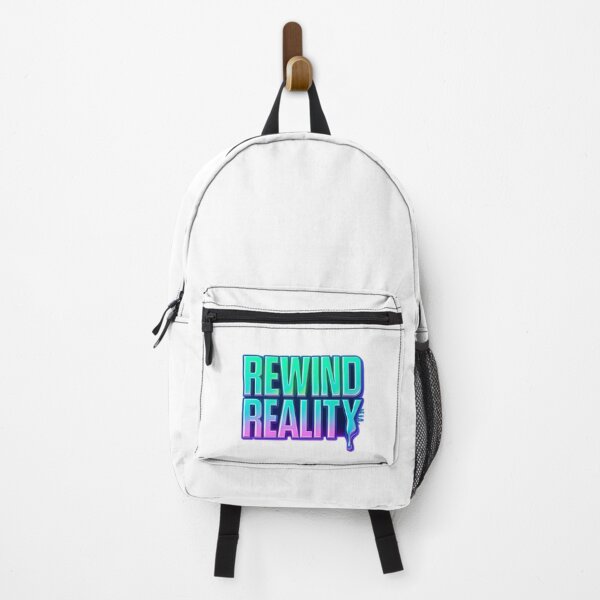 Item preview, Neon Y2K Futuristic Typographic Tee REWIND REALITY designed and sold by Lockeyy.