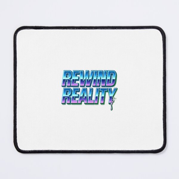Item preview, Neon Y2K Futuristic Typographic Tee REWIND REALITY designed and sold by Lockeyy.
