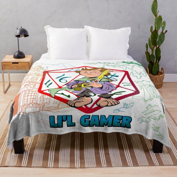 Item preview, Li'l Gamer Boy with Background designed and sold by PenandForge.