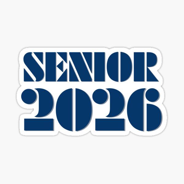 Item preview, Senior Class of 2026; Retro metal blue. Senior Pride designed and sold by AppletonWater.