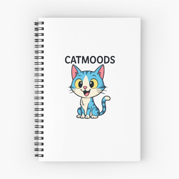 Item preview, CatMoods | Cute Blue Cartoon Cat – Funny Big Eyes Animal Design designed and sold by CatMoods.