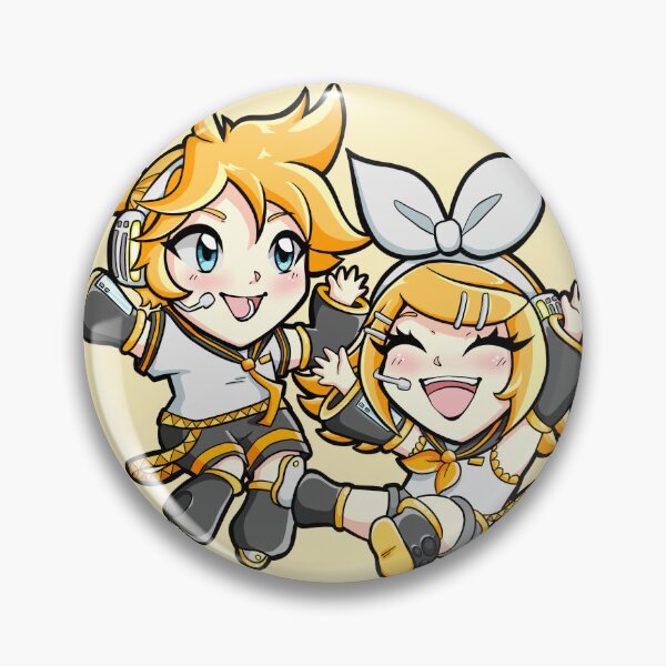 Item preview, Kagamine Rin & Len Chibi Vocaloid Vocal Synths designed and sold by MonsterGirlShop.