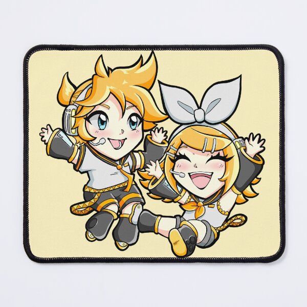 Item preview, Kagamine Rin & Len Chibi Vocaloid Vocal Synths designed and sold by MonsterGirlShop.