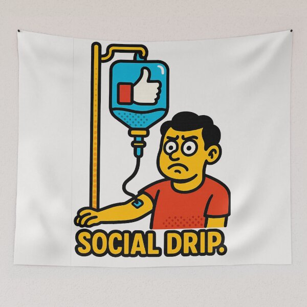 Item preview, SOCIAL DRIP designed and sold by GRAVELEND.
