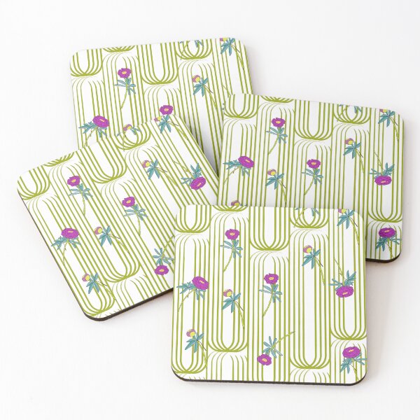 Item preview, Vases of peonies designed and sold by Ginger Tea Studio.