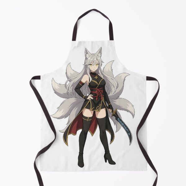 Item preview, Elegant Kitsune Warrior with Silver Hair designed and sold by QuirkWears.