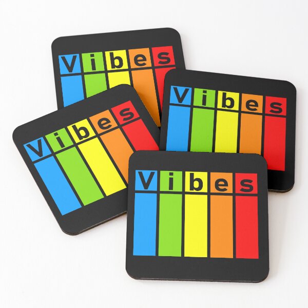 Artikelvorschau, „Vibes“ Regenbogen-Farbblockgrafik entworfen und verkauft von SteadyRolling.
