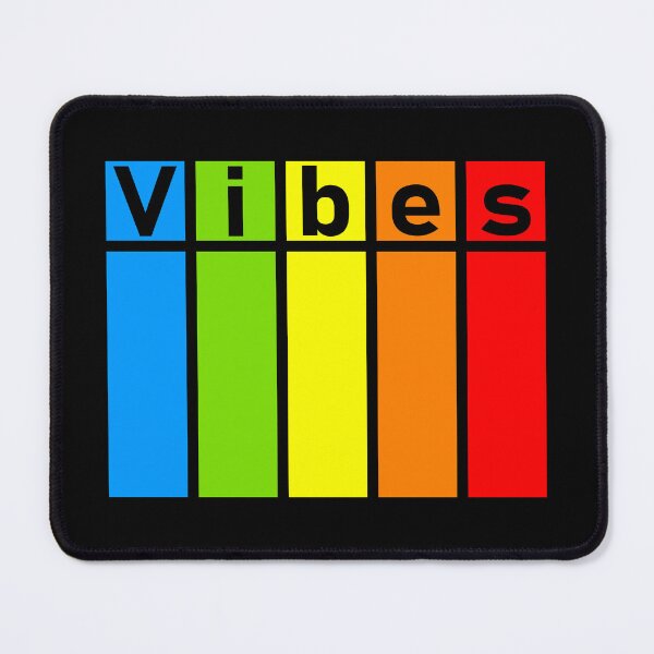 Item preview, "Vibes" Rainbow Color Block Graphic designed and sold by SteadyRolling.