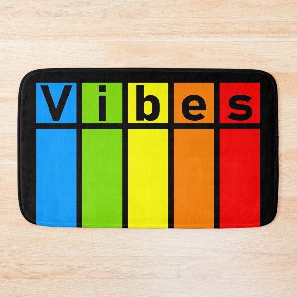 Item preview, "Vibes" Rainbow Color Block Graphic designed and sold by SteadyRolling.
