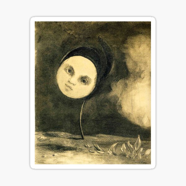 Vista previa del artículo con la obra «HD Strange Flower, de Odilon Redon (1880) High Definition», diseñado y vendido por MINDTHECHERRY.