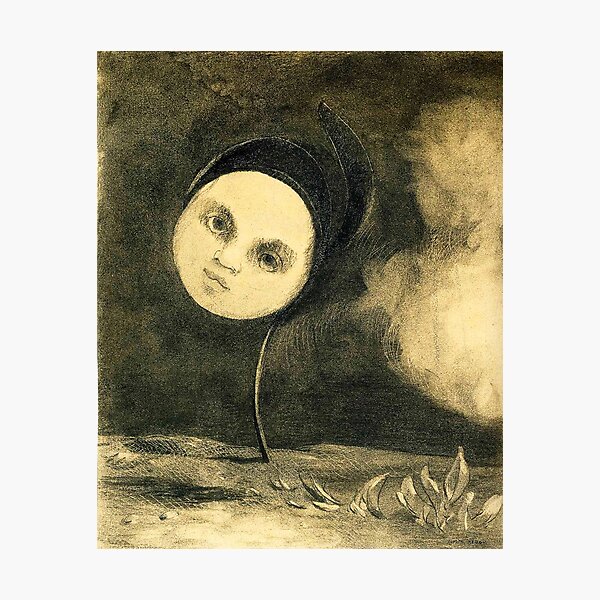 Vista previa del artículo con la obra «HD Strange Flower, de Odilon Redon (1880) High Definition», diseñado y vendido por MINDTHECHERRY.