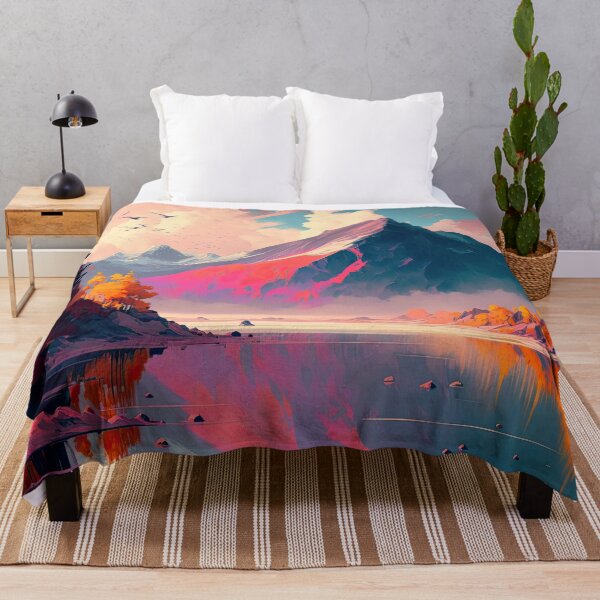 Item preview, Sunlit Peaks and Vibrant Reflection designed and sold by KyzArt01.