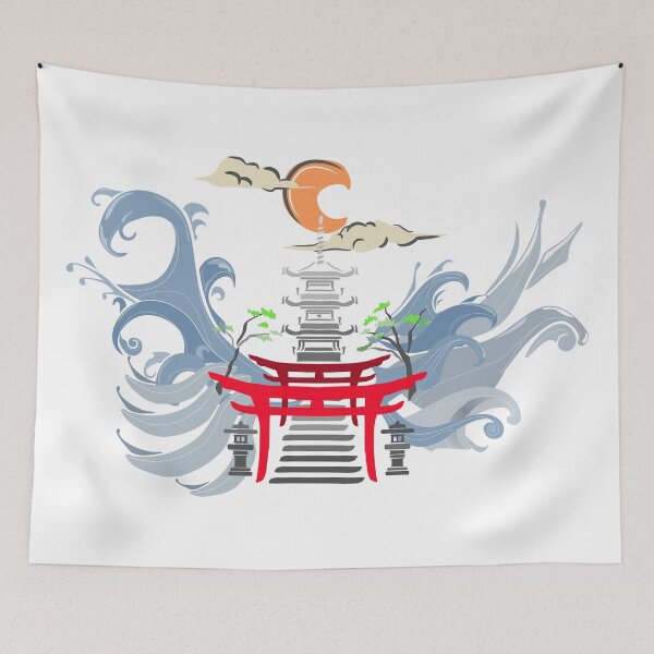 Item preview, Shrine Torii Gates by the Sea designed and sold by urrin DESIGN.