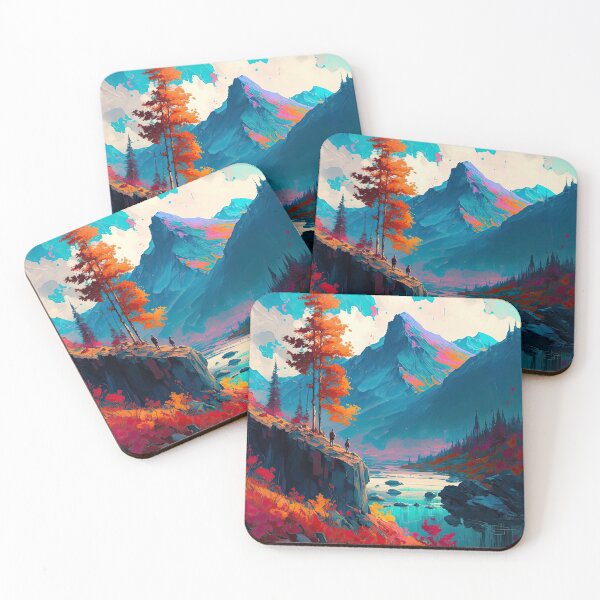 Item preview, Cliffside View and Colorful Valley designed and sold by KyzArt01.