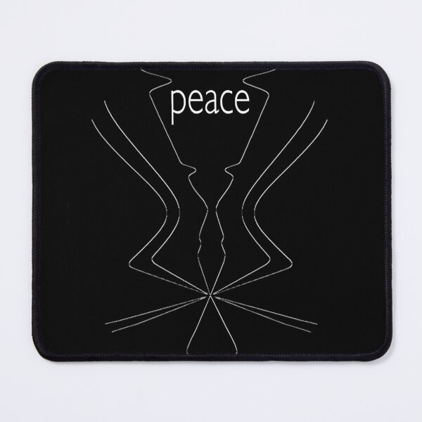 Item preview, "Peace" Torch in White on Black designed and sold by Psychmaster.