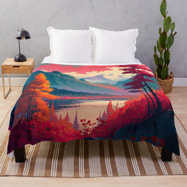 Item preview, Fiery Trees and Misty Summit designed and sold by KyzArt01.