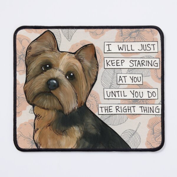 Item preview, Staring At You, Yorkshire Terrier Yorkie dog hand created art designed and sold by jamiemorathart.
