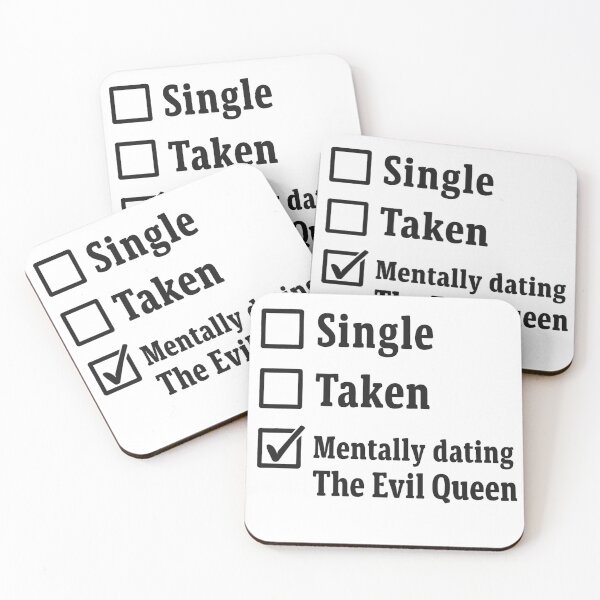 Item preview, Mentally Dating The Evil Queen – Funny Relationship Status Sticker designed and sold by The Sandy Design Store.